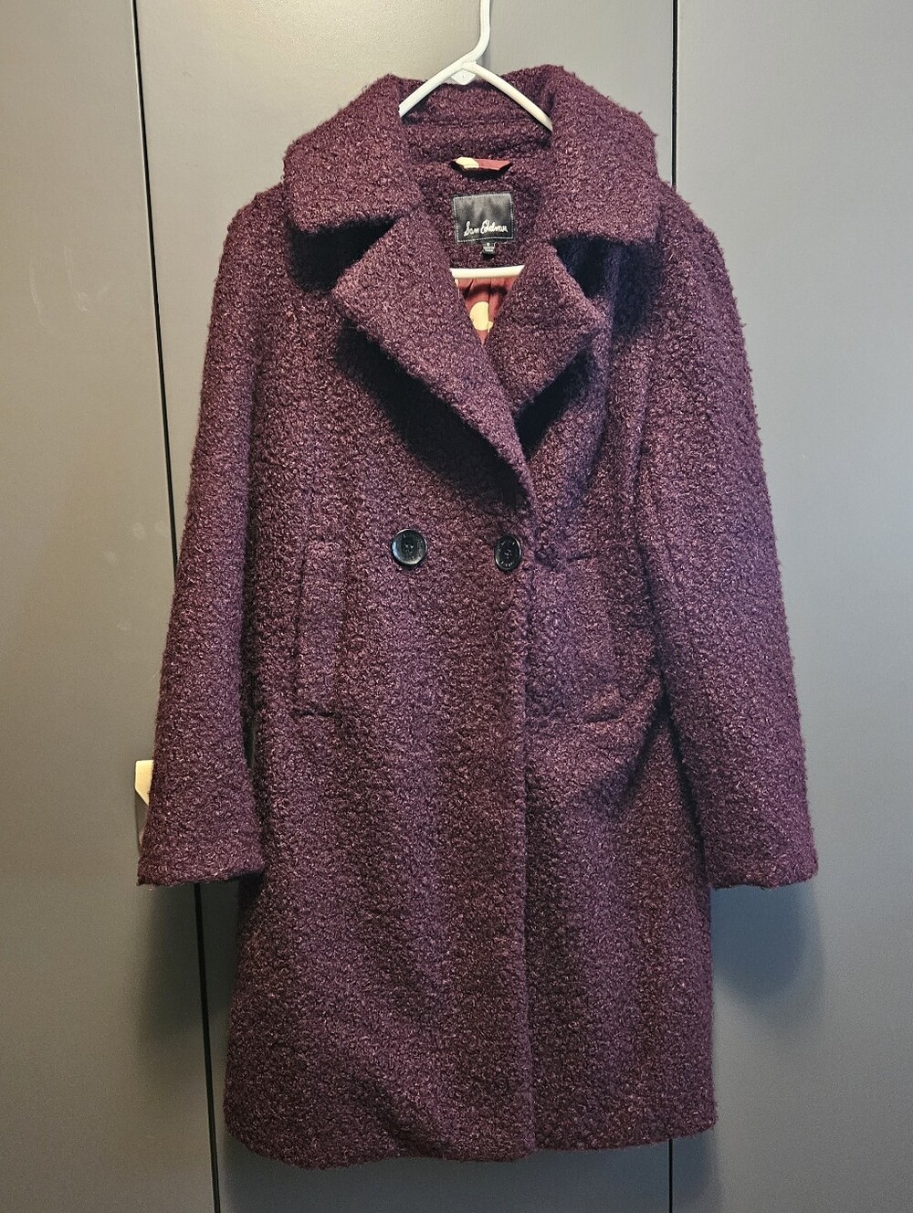 Sam Edelman Maroon Peacoat Jacket